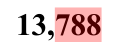 13,788, earlier value